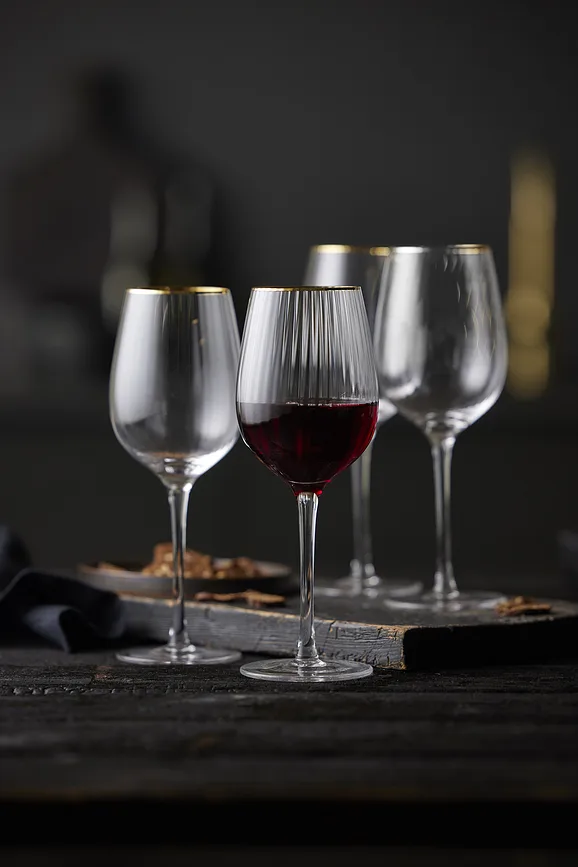 Набор 4 бокала LyngbyGlas, Palermo Gold, 4 шт., стекло, прозрачный · арт. fabr 27579