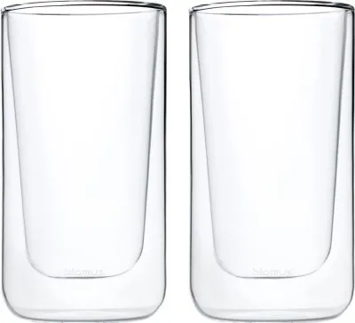 Набор 2 стакана Blomus, do caffe latte Nero, 2 шт., стекло