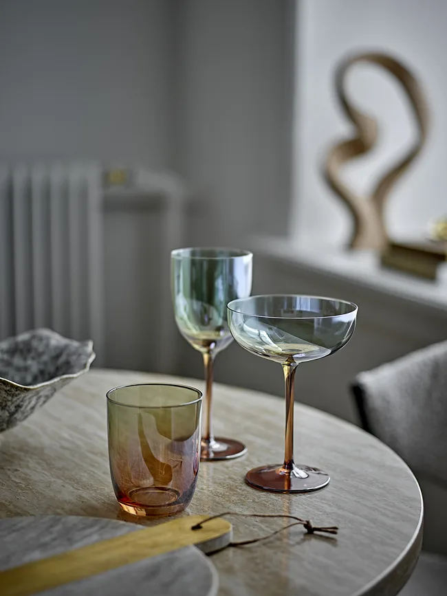 Набор 4 стакана Bloomingville, Aston brazowe, 4 шт., стекло, коричневый