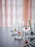 Набор 4 стакана Bloomingville, Misa, 4 шт., стекло, многоцветный — фото 2
