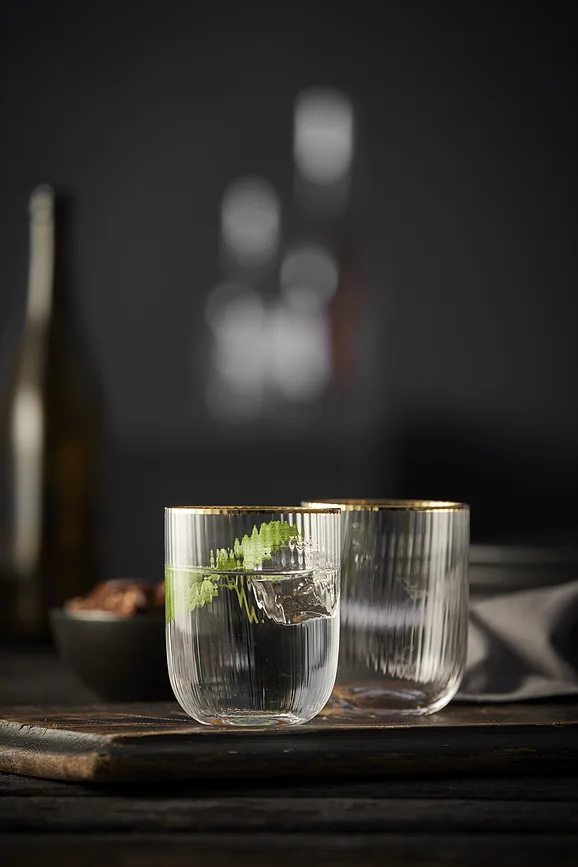 Набор 4 стакана LyngbyGlas, Palermo Gold, 4 шт., стекло, прозрачный