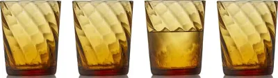 Набор 4 стакана LyngbyGlas, Vienna, 4 шт., стекло, коричневый