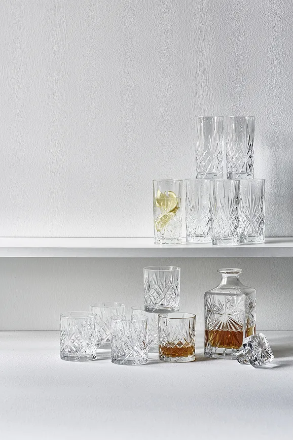Набор 6 стаканов LyngbyGlas, do drinkow i napojow Melodia, 6 шт., хрусталь, прозрачный