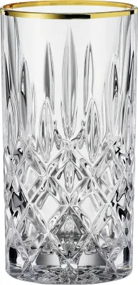 Набор 2 стакана Nachtmann, Noblesse Gold, 2 шт., хрусталь, прозрачный