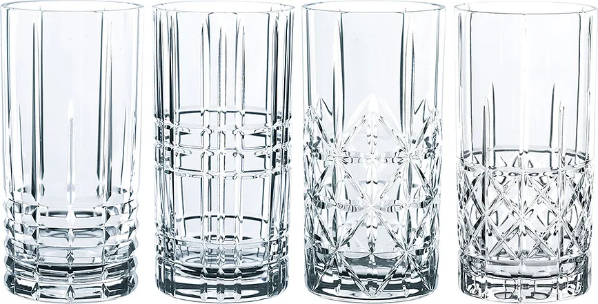 Набор 4 стакана Nachtmann, do long drinkow Highland, 4 шт., хрусталь