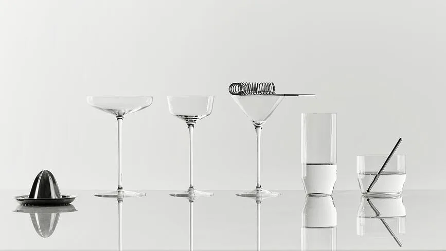 Набор 2 стакана Orrefors, do long drinkow x Bj rn Frantzen, 2 шт., хрусталь, прозрачный