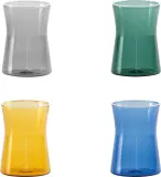 Набор 4 стакана Zafferano, Classy, 4 шт., боросиликатное стекло, многоцветный — фото 1