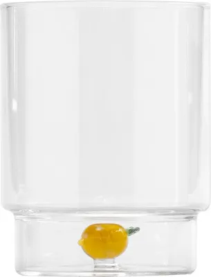 Стакан Zafferano, Teca Frutta, 350 мл, боросиликатное стекло, жёлтый