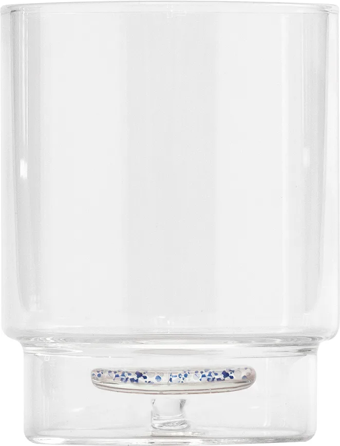 Стакан Zafferano, Teca Terrazzo, 350 мл, боросиликатное стекло, синий