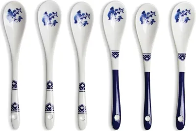 Чайная ложка &K Amsterdam, Delftware, нержавеющая сталь, синяя