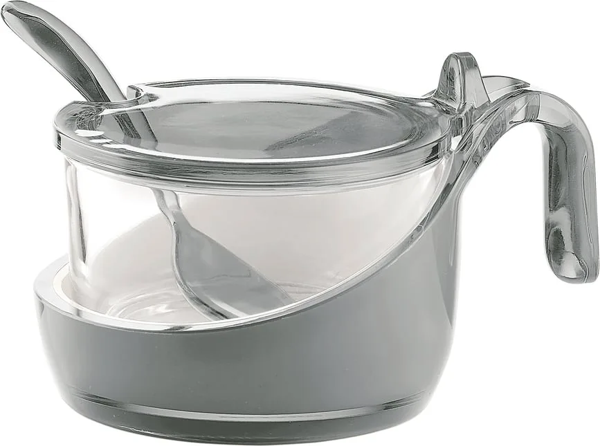 Сахарница Guzzini Two-tone, 200 мл, литьевой акрил, серая
