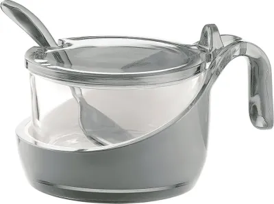Сахарница Guzzini Two-tone, 200 мл, литьевой акрил, серая