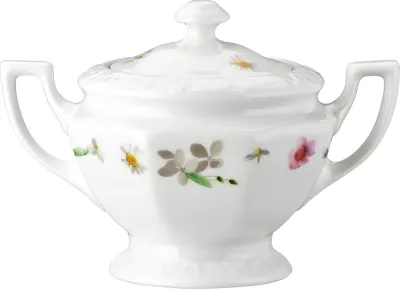 Сахарница Rosenthal Maria Roza с крышкой, фарфор, 15,2 см, белая