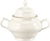 Сахарница Rosenthal Sanssouci Elf Gold с крышкой, фарфор, 14,7 см, золотистая — фото 1