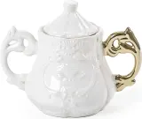 Сахарница Seletti I-Wares Gold с крышкой, фарфор, 13 см — фото 2
