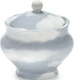Сахарница Serax Les Objets Mouleversants с крышкой, фарфор, 10 см, синяя — фото 1