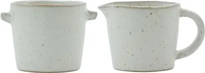 Молочник и сахарница House Doctor Pion, 2 шт., каменная керамика, серый