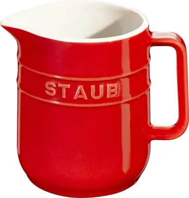 Молочник Staub, керамика, 250 мл, красный