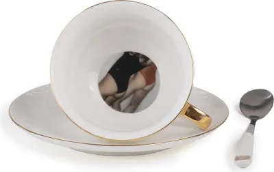 Чашка с блюдцем Seletti Lady Tarin, фарфор
