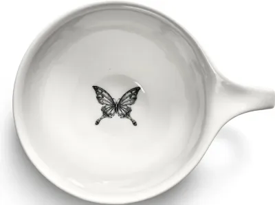 Набор чашек Serax Unity Butterfly, 2 шт., 240 мл, фарфор, белый