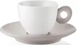 Набор чашек с блюдцами guzzini everyday, 2 предмета, фарфор, коричневый · арт. fabr 081700158 — фото 1