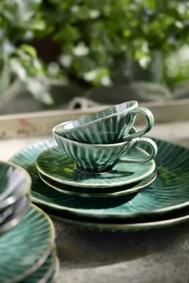 Набор чашек Serax Verde Lanza, 2 шт., 100 мл, каменная керамика, зелёный