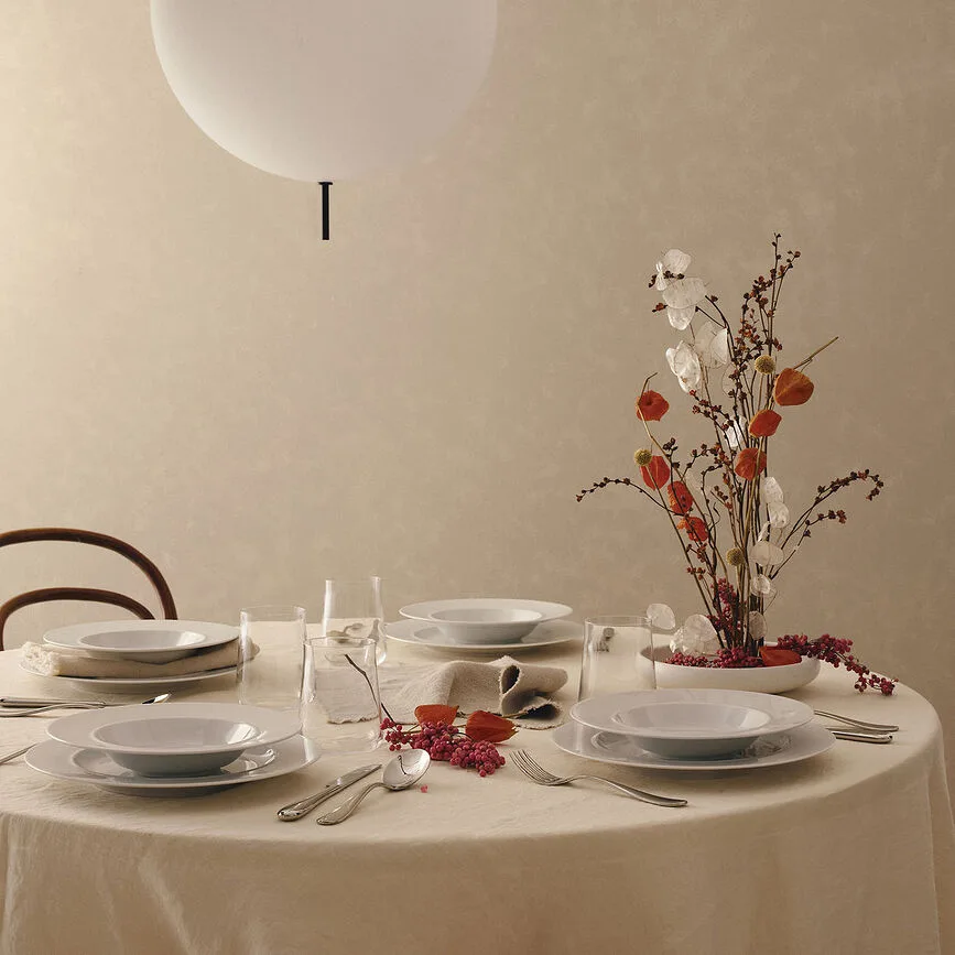 Блюдце для эспрессо Alessi La Bella Tavola, фарфор, 12 см, белое