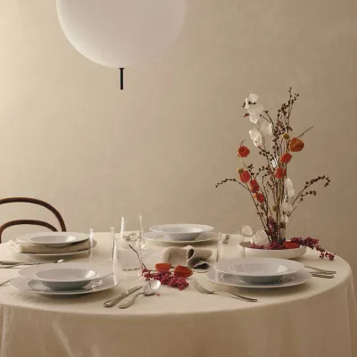 Блюдце для эспрессо Alessi La Bella Tavola, фарфор, 12 см, белое