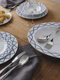 Блюдце для эспрессо Alessi La Bella Tavola, фарфор, 12 см, синее — фото 5