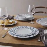 Блюдце для эспрессо Alessi La Bella Tavola, фарфор, 12 см, синее — фото 7