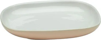 Блюдце для эспрессо Alessi Ovale, каменная керамика, овальное, 11 13 см