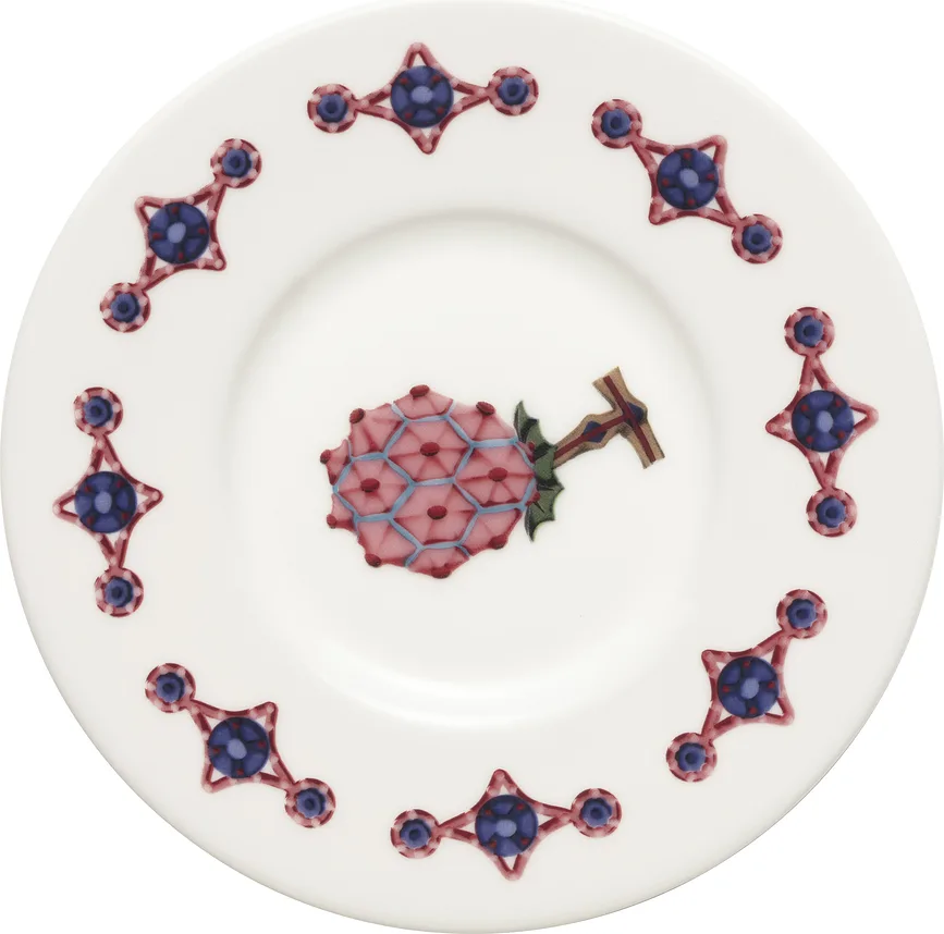 Блюдце для кофе Iittala Taika Sato, фарфор, 16 см, разноцветное