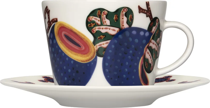 Блюдце универсальное Iittala Taika Sato, фарфор, 15 см, разноцветное