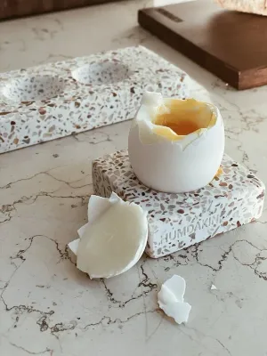 Подставка для яиц Humdakin Terrazzo, бежевая · арт. fabr 550-138