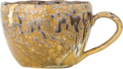 Кружка bloomingville milani, каменная керамика, жёлтая · арт. fabr 82072533
