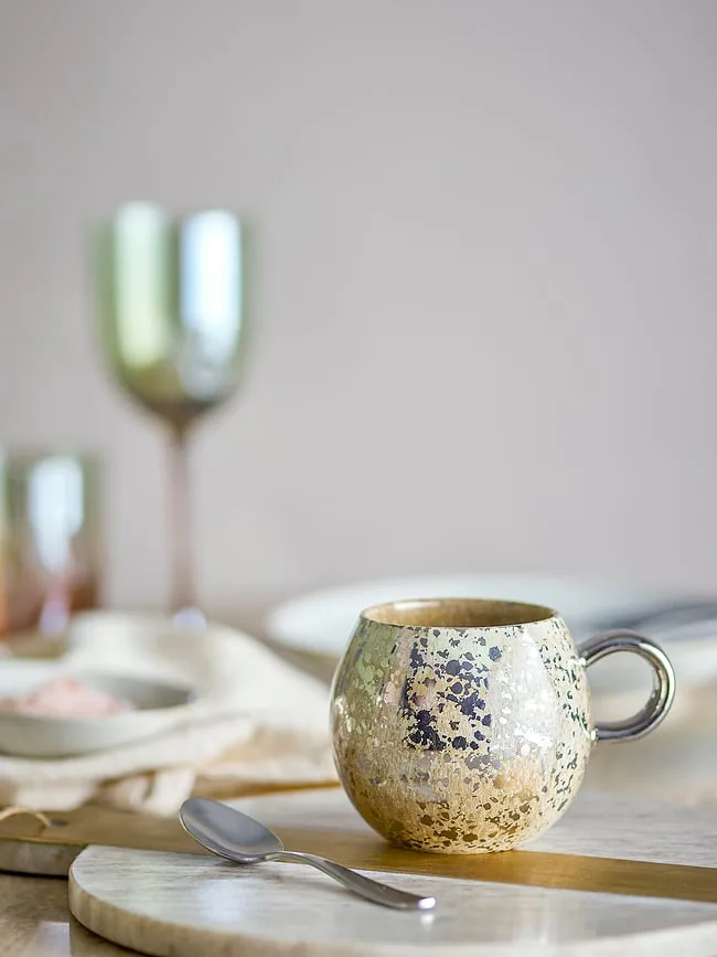 Кружка bloomingville paula, каменная керамика, жёлтая · арт. fabr 82072660