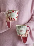 Набор кружек Bloomingville Yule, 2 шт., 300 мл, каменная керамика, бежевый — фото 2