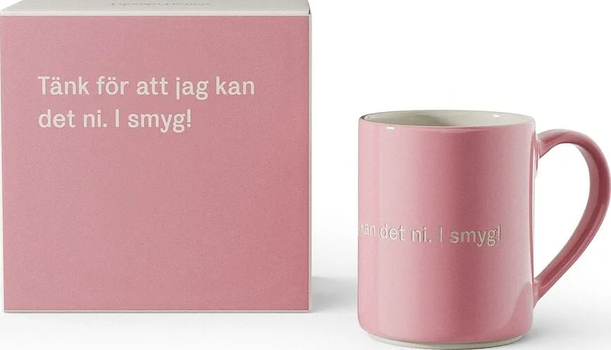 Кружка Design House Stockholm Astrid, 8,5 см, каменная керамика, розовая