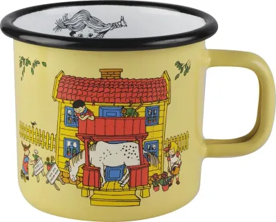 Кружка muurla pippi ponczoszanka, нержавеющая сталь, жёлтая · арт. fabr 1400-037-01
