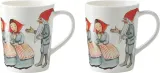 Набор кружек Design House Stockholm Elsa Beskow, 2 шт., 6 см, фарфор, белый — фото 1