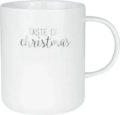 Кружка Raeder Christmas Taste, 8 см, фарфор, белая