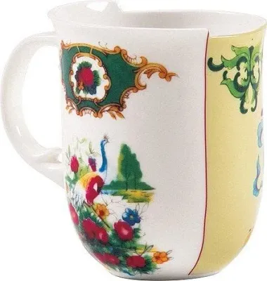 Кружка Seletti Anastasia, 8,5 см, костяной фарфор, разноцветная
