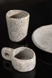 Набор кружек Seletti Newlithic, 2 шт., 8 см, фарфор, серый — фото 1