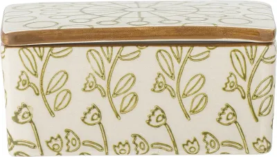 Масленка Bloomingville Maple, 12.5 9.5 см, каменная керамика, коричневая