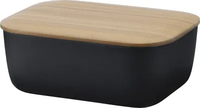 Масленка Rig-Tig Box-it, 15 11.5 см, бамбук, чёрная