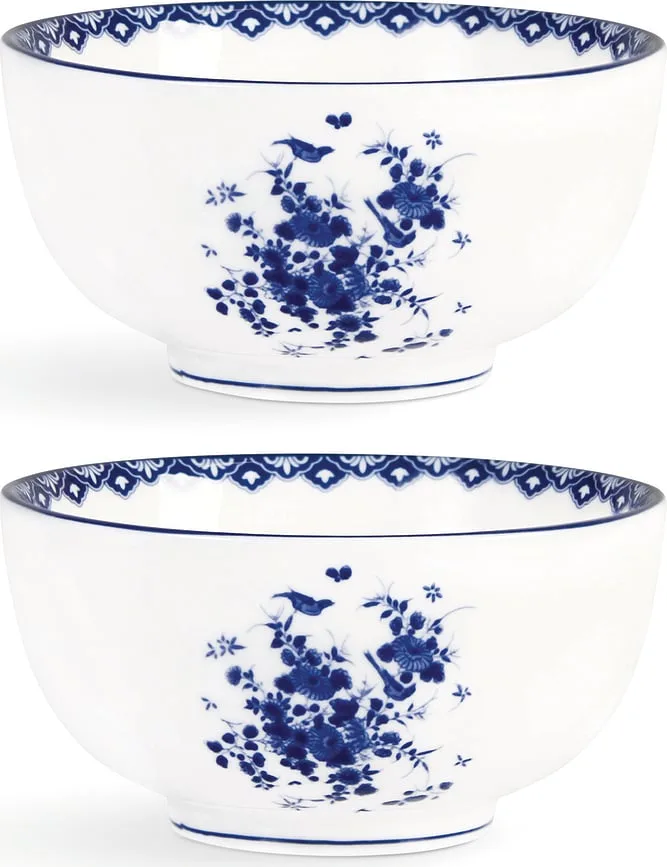 Набор салатников &K Amsterdam Delftware, 2 предмета, костяной фарфор, 14 см, синий