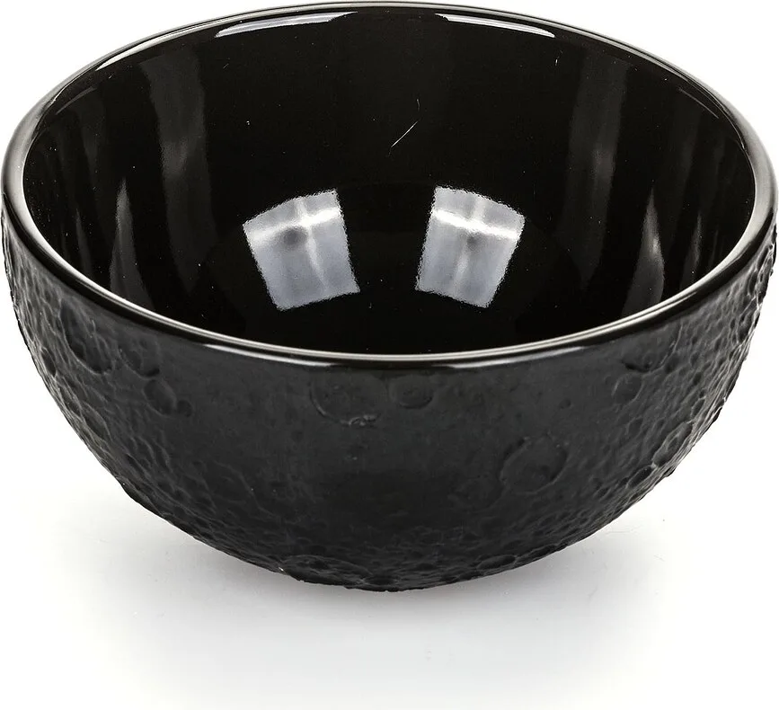 Салатник Seletti Lunar, каменная керамика, 14 см, чёрный