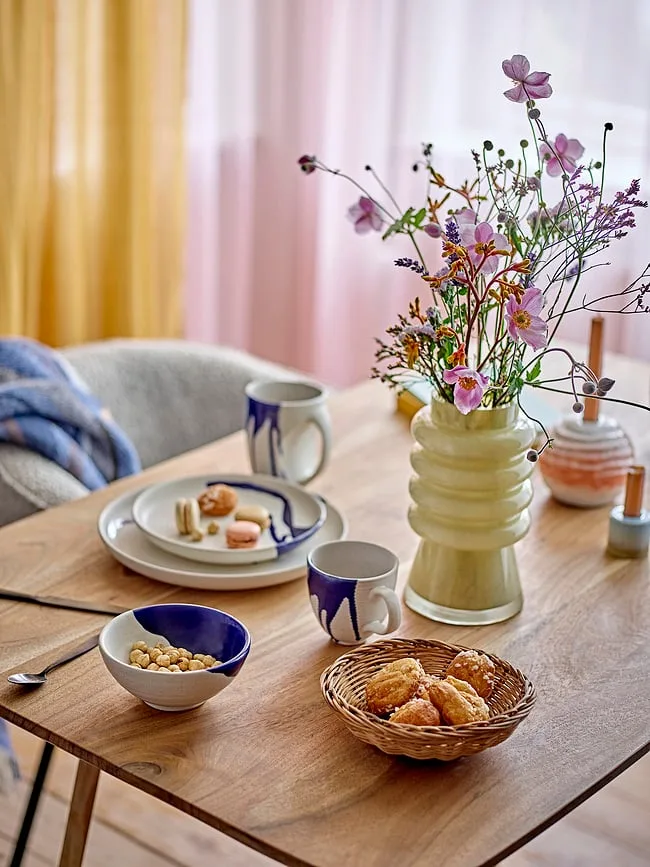 Салатник Bloomingville Okayama, каменная керамика, 13,5 см, синий