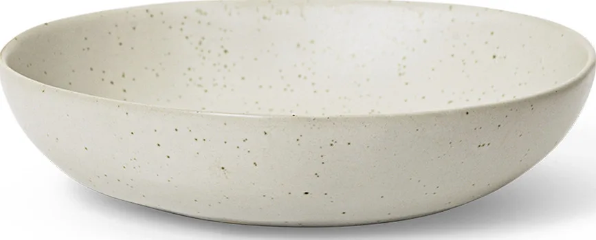 Салатник Ferm Living Flow, каменная керамика, 19,5 см, белый