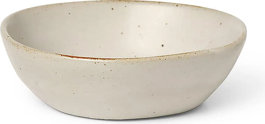 Салатник Ferm Living Flow, каменная керамика, 9 см, бежевый